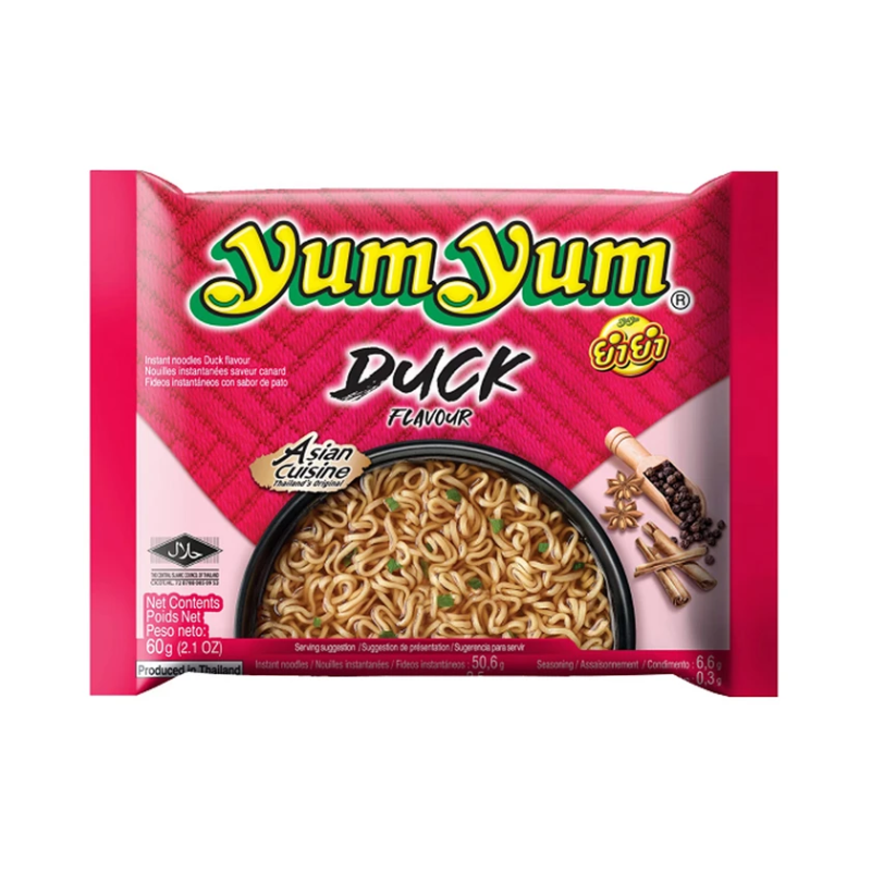 Instant Noodles Soup with Duck Flavor Yum Yum 60gr