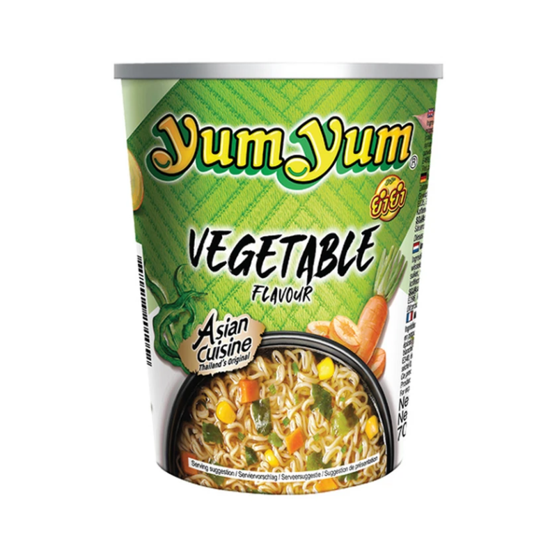 Instant Noodles Soup with Vegetable Flavor Yum Yum 70gr