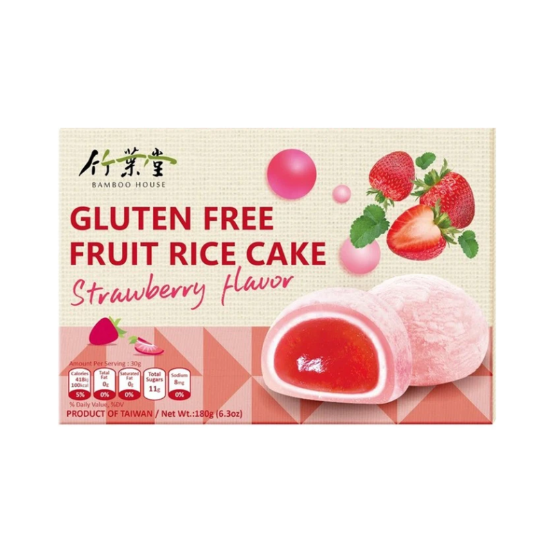 Mochi with Strawberry Filling Bamboo House 180gr