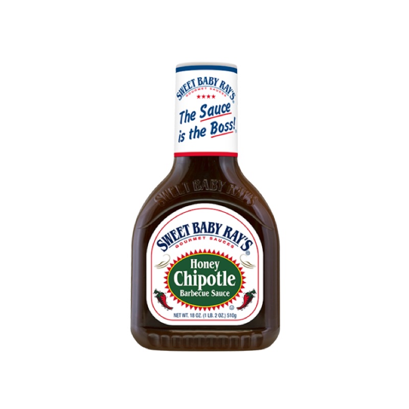 Barbecue Sauce With Honey And Chipotle Pepper Sweet Baby Ray's 510gr