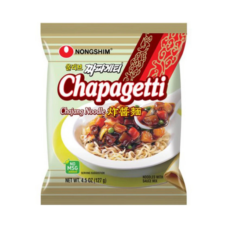 Instant Noodles Soup Chapagetti with Black Soybean Flavor Nong Shim 140gr