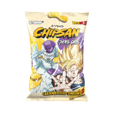Potato Chips with Caramelized Onion Flavor Goku Vs Freezer Dbz Ultra Pop 110gr