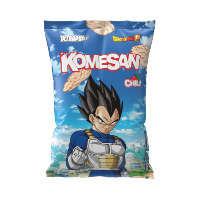 Brown Rice Chips with Chilli Vegeta Dragon Ball Flavor Ultra Pop 60gr