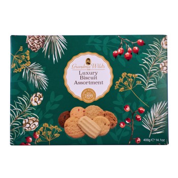 Christmas Cookies in 7 Flavors in Paper Gift Box Grandma Wild's 400gr