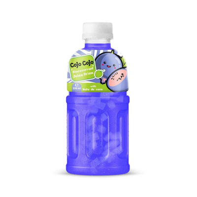 Vegan Soft Drink with Black Currant & Nata de Coco Gluten Free Cojo Cojo 320gr