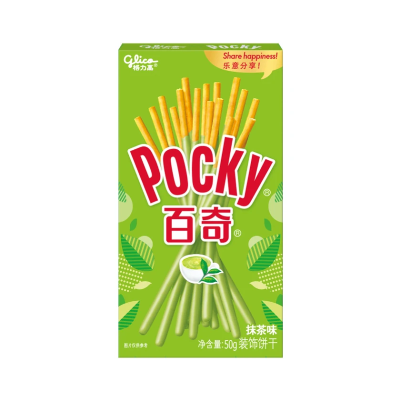 Pocky Matcha Tea Flavored Biscuit Sticks 55gr