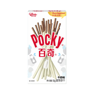 Pocky Milk Flavored Biscuit Sticks 55gr