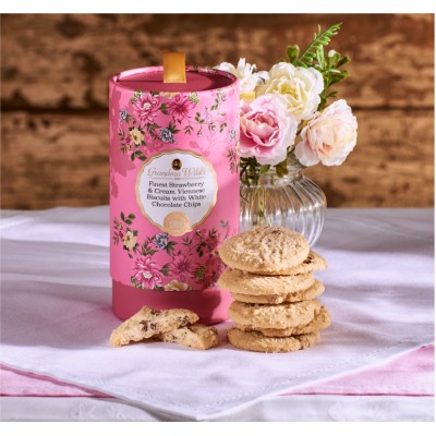 Grandma Wild's Strawberry and White Chocolate Butter Cookies in a Box 150gr