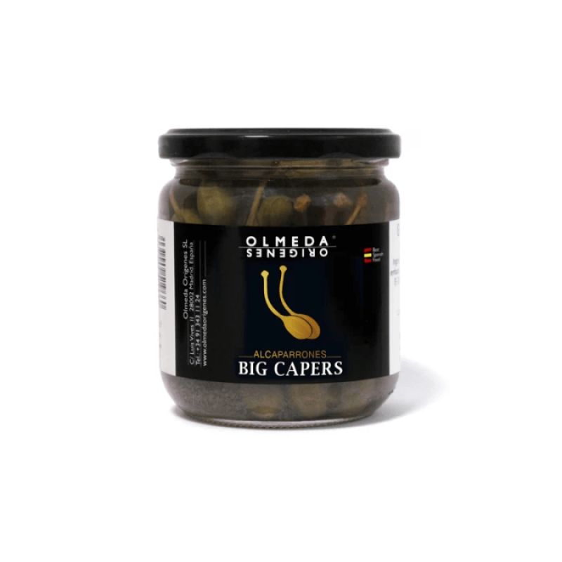 Large Capers with Stem Olmeda Orígenes 370gr