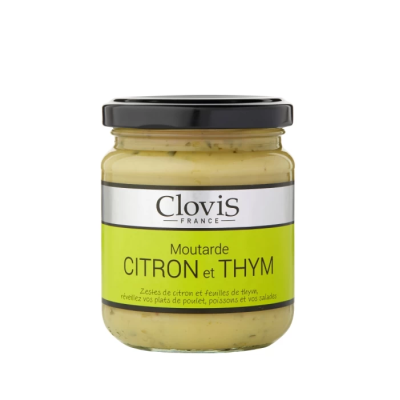 Mustard with Lemon Zest and Thyme Clovis 200gr