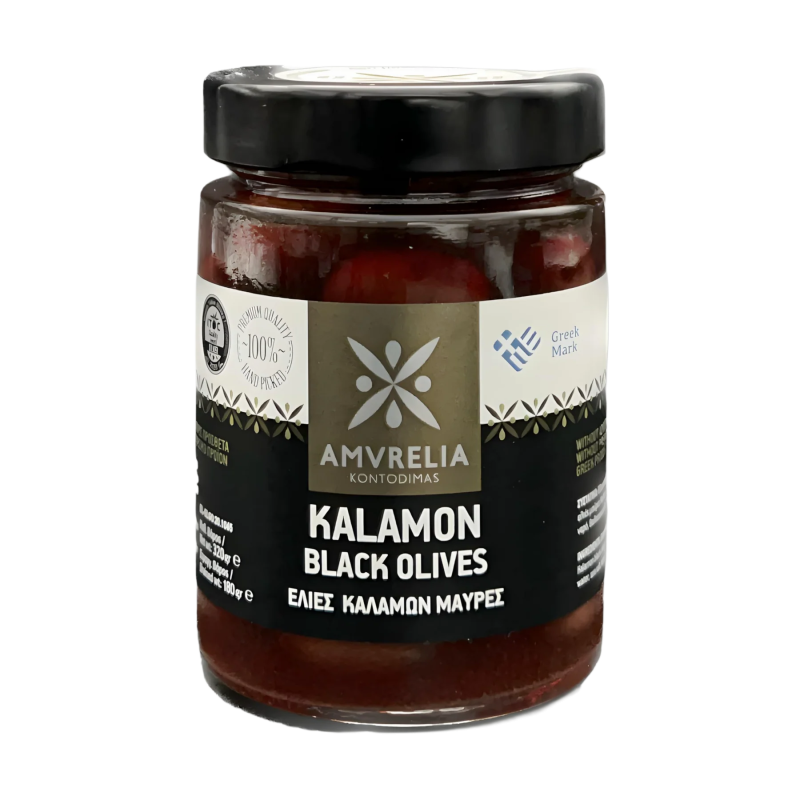 Pitted Kalamata Black Olives Amvrelia 320gr