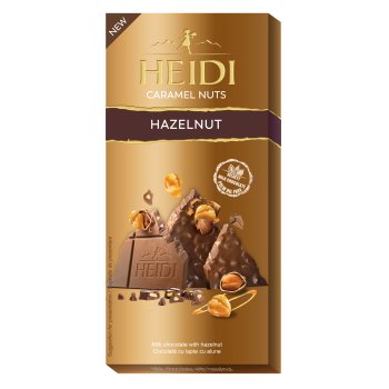Milk Chocolate with Caramelized Hazelnuts Heidi 80gr