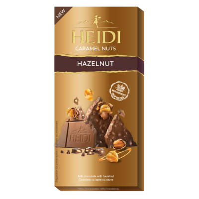 Milk Chocolate with Caramelized Hazelnuts Heidi 80gr