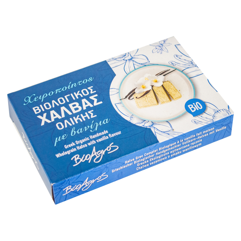 Organic Whole Wheat Halva with Vanilla Bioagros 200gr