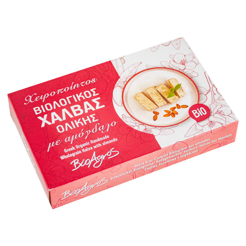 Organic Whole Grain Halva with Almond Bioagros 200gr