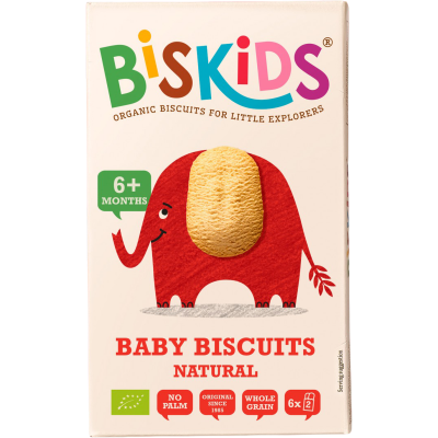 Organic Baby Biskids Whole Wheat Biscuits with Natural Flavor +6 months Belkorn 120gr