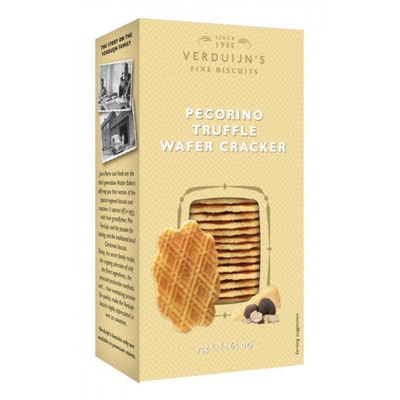 Crackers Wafers with Pecorino & Truffle Verduijns 75gr