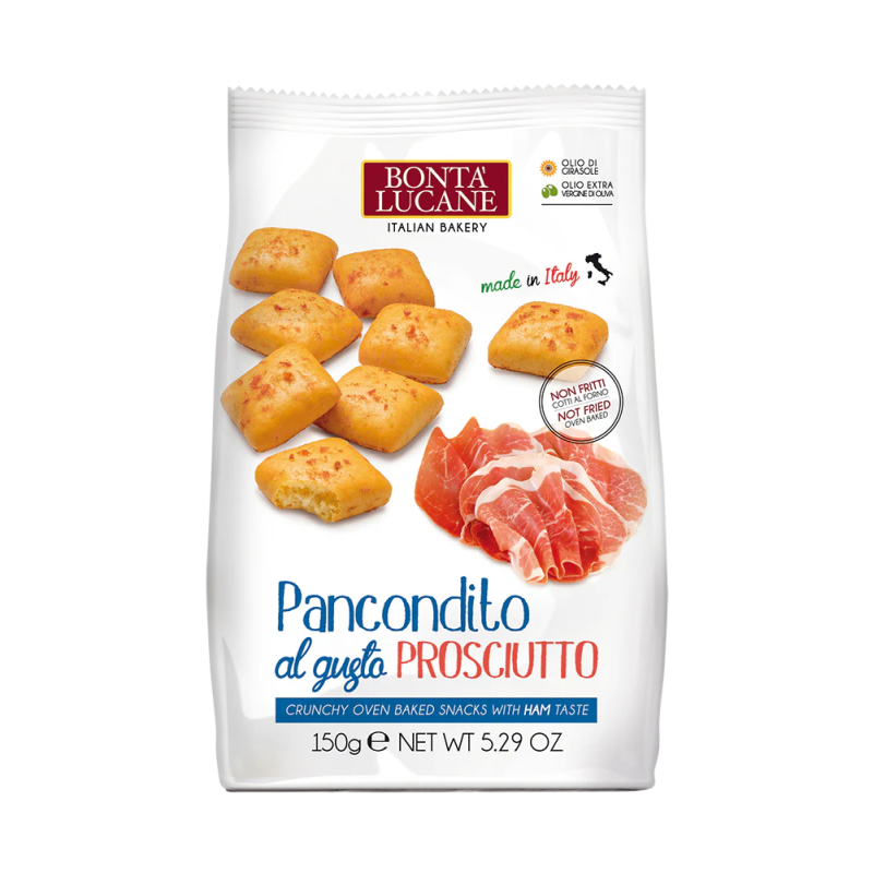 Grilled Snack Pancondito with Prosciutto Ham Flavor Bonta Lucane 150gr