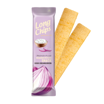 Chips with Sour Cream and Onion Long Chips 75gr