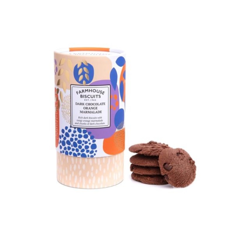 Cookies with Dark Chocolate and Orange Jam Farmhouse Biscuits 150gr