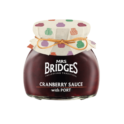 Mrs Bridges Cranberry and Port Wine Sauce 340gr