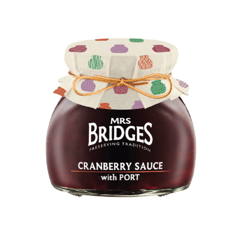 Mrs Bridges Cranberry and Port Wine Sauce 340gr