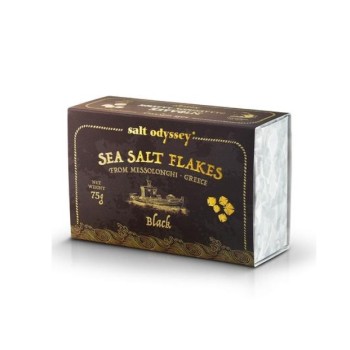 Salt Flakes With Cuttlefish Ink Salt Odyssey 75gr