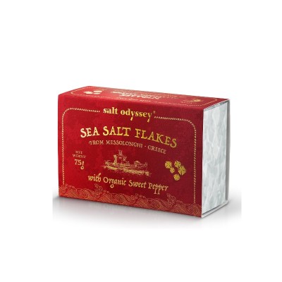 Salt Flakes With Sweet Pepper Organic Salt Odyssey 75gr
