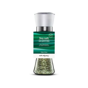 Mill With Sea Salt Garlic And Basil Salt Odyssey 180gr