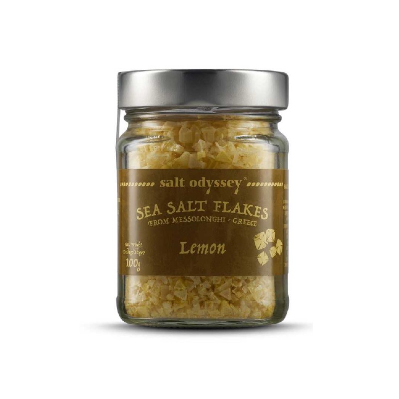 Sea Salt Flakes With Lemon 100gr