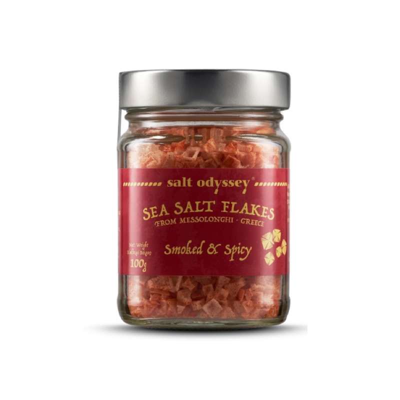 Smoked Sea Salt Flakes With Pepper 100gr