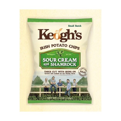 Keoghs Clover Sour Cream Potato Chips 125gr