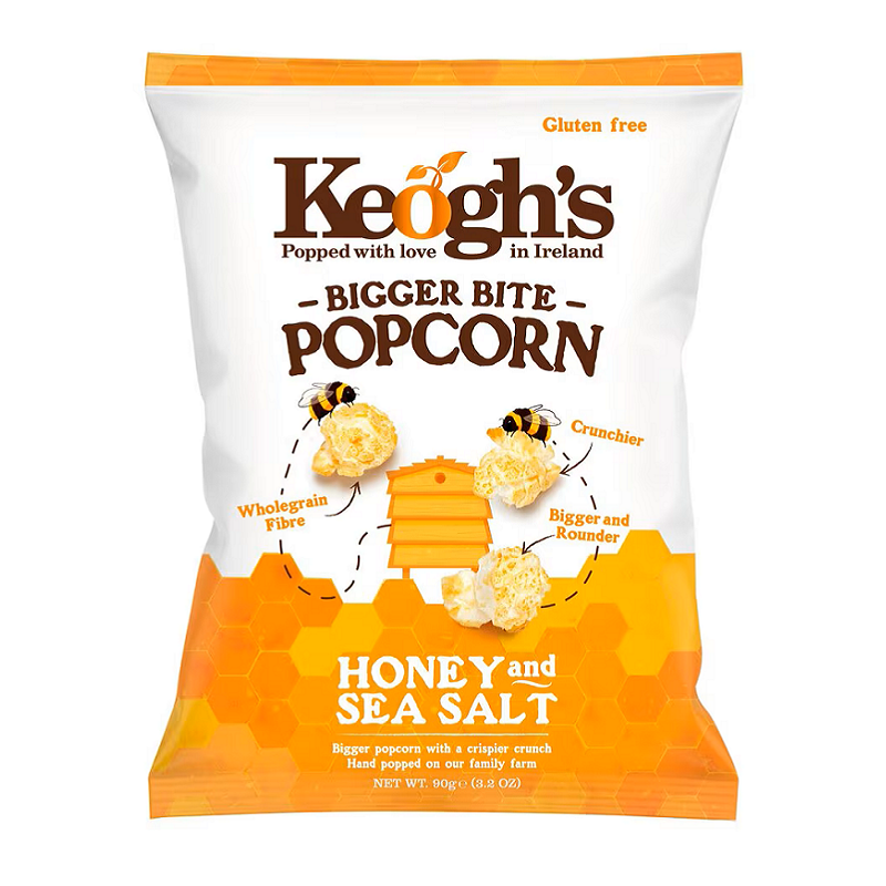 Pop Corn With Honey And Sea Salt Keoghs 70gr