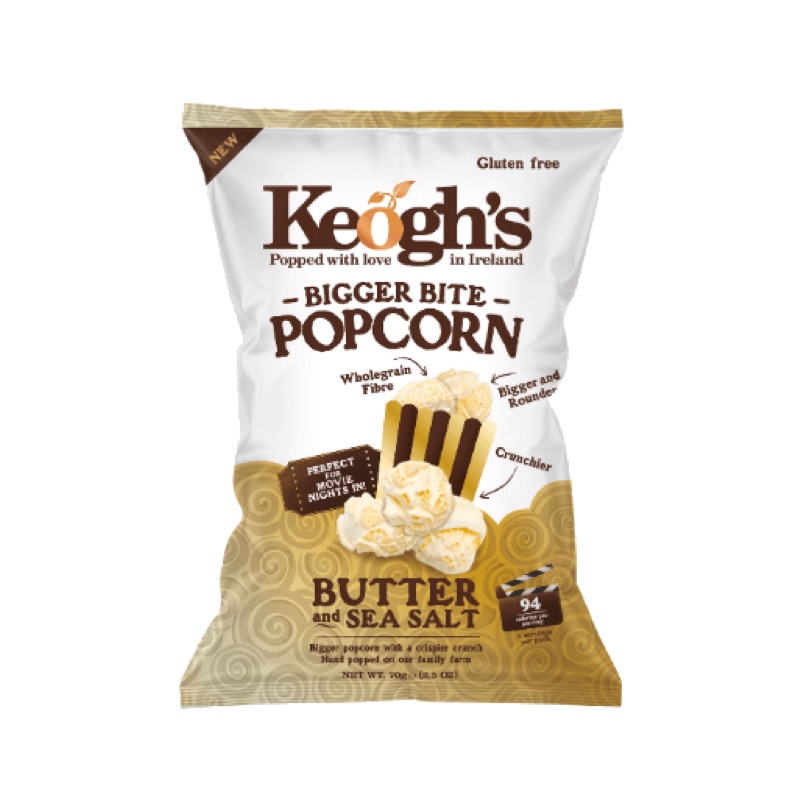 Pop Corn With Butter And Sea Salt Keoghs 70gr