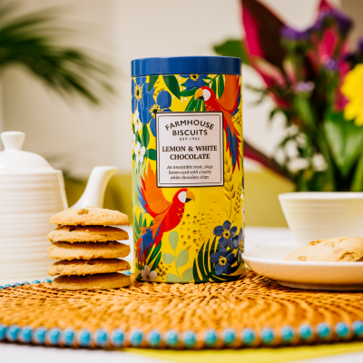 White Chocolate and Lemon Cookies Farmhouse Biscuits 200gr