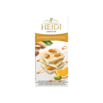 White Chocolate with Almonds, Pistachio and Orange Heidi Grand' Or 100gr