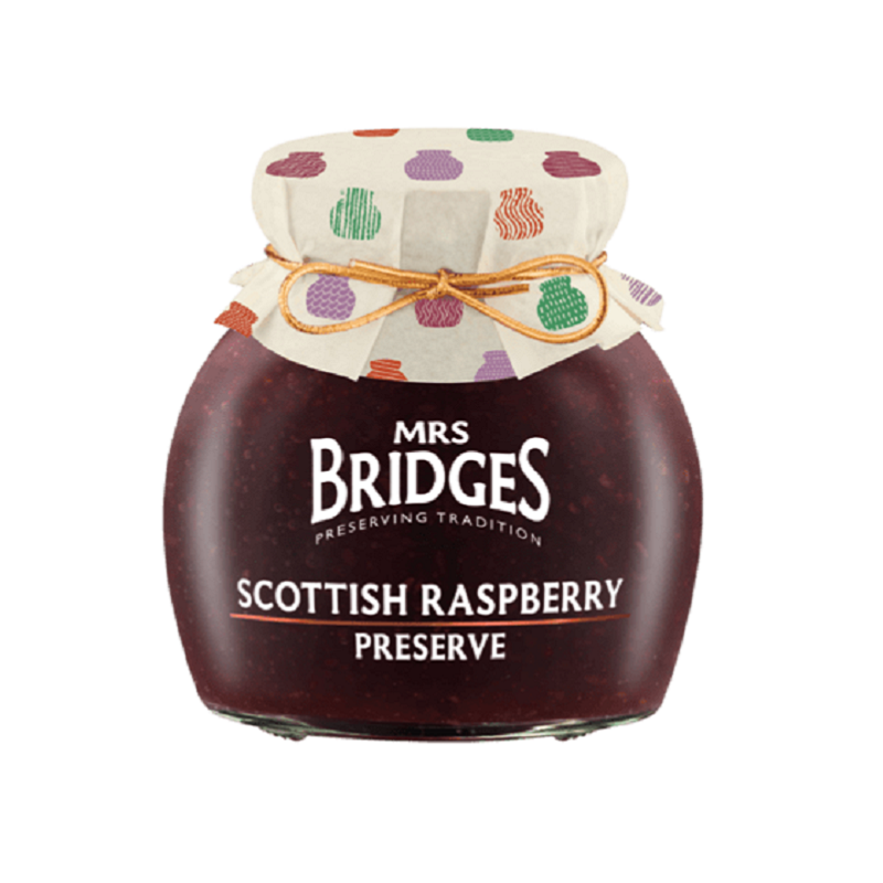 Mrs Bridges Raspberry Chunks Jam 340gr
