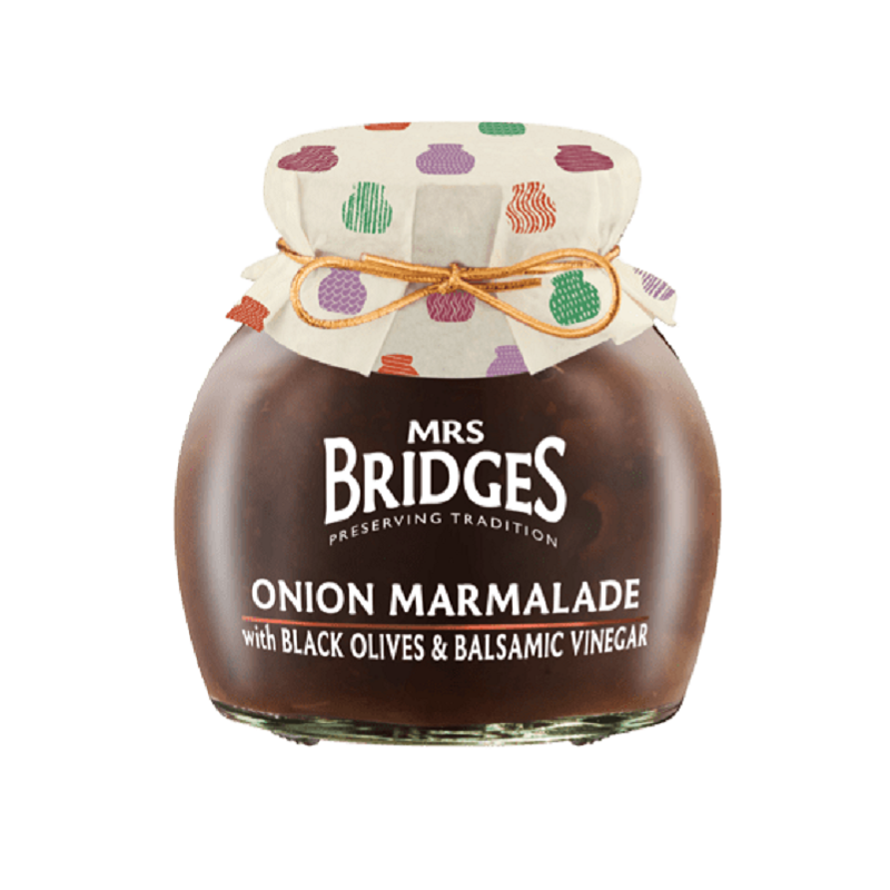 Mrs Bridges Onion Chutney With Black Olives And Balsamic Vinegar 285gr