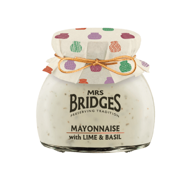 Mrs Bridges Mayonnaise With Lime And Basil 180gr