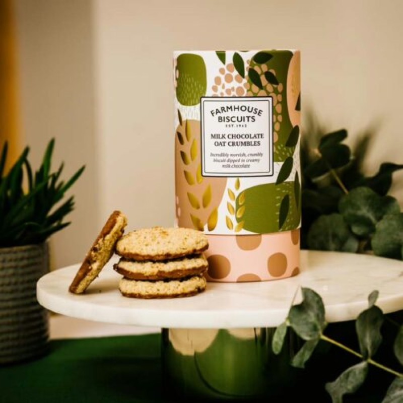 Milk Chocolate and Oat Crumble Farmhouse Biscuits 150gr