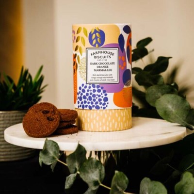 Cookies with Dark Chocolate and Orange Jam Farmhouse Biscuits 150gr