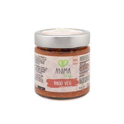 Vegan Ragu Sauce With Minced Soybean Nordesalse Anima Veg 180gr