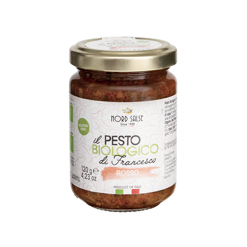 Organic Pesto With Tomato Genovese Nordsalse 120gr