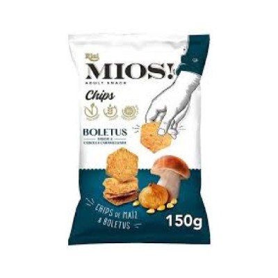 Vegan Corn Chips with Caramelized Mushroom Flavor Gluten Free Mios Risi 150gr