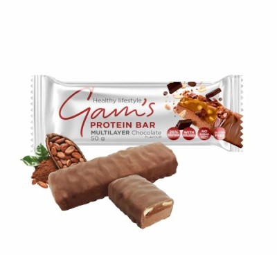 Protein Bar with Chocolate Gluten/Sugar Free Gam's 50gr