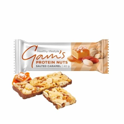 Protein Bar with Salted Caramel Gluten Free Gam's 40gr