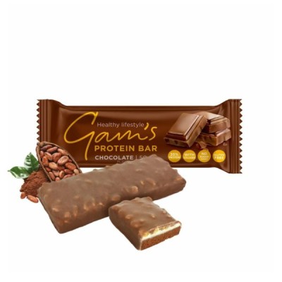 Protein Bar with Cocoa Gluten/Sugar Free Gam's 50gr