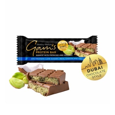 Protein Bar with Peanut & Coconut Dubai Style Gam's 60gr