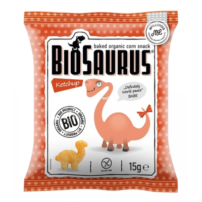 Organic Kids Shrimps with Gluten-Free Ketchup Biosaurus Mini Mcloyds 15gr