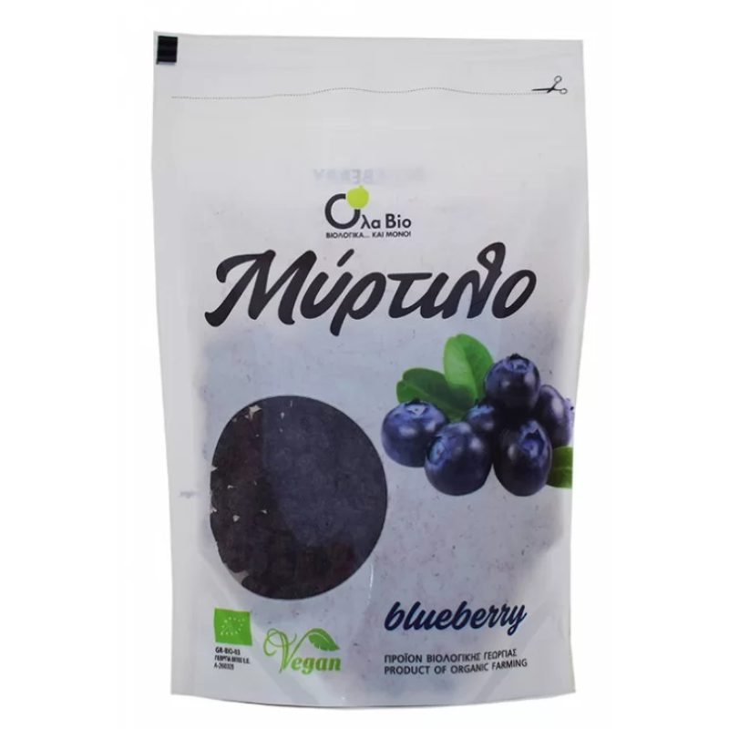 Dried Blueberries Organic All Bio 100gr